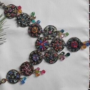 Sweet Romance Multicolor Statement Necklace